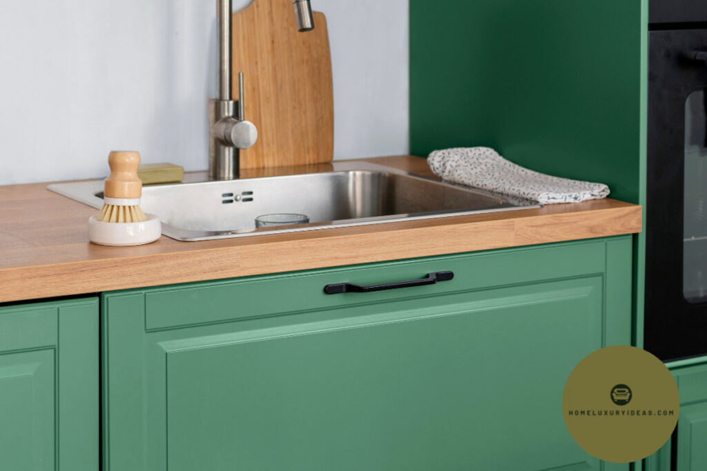 Dark Green Kitchen Cabinets